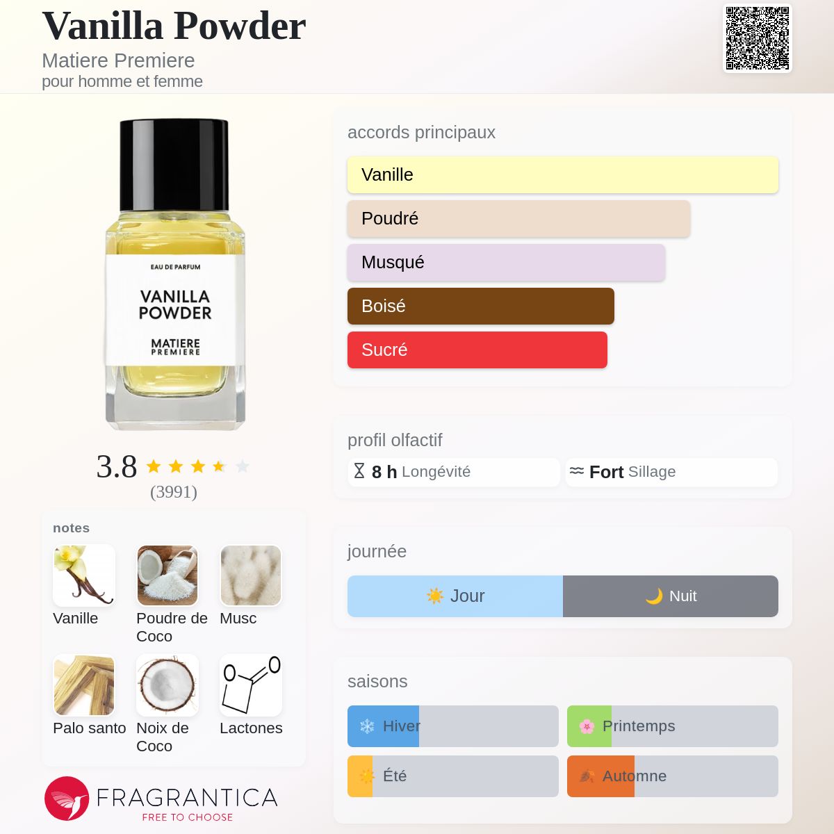 MATIERE PREMIERE  VANILLA POWDER   X3
